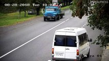 Van Driver Falls Asleep At The Wheel