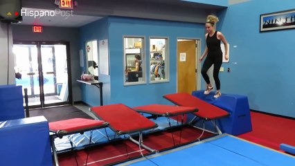Quería probar si podía participar en una competencia Ninja Warrior, pero falló