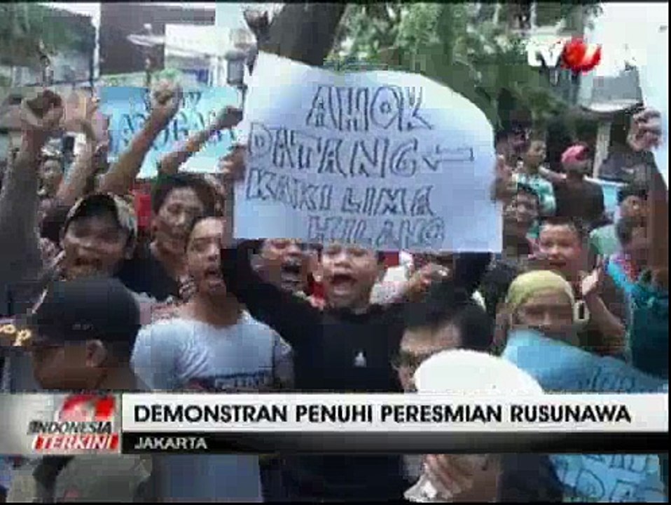 Resmikan Rusun di Tambora, Ahok Disoraki PKL
