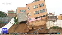 상도동 4층 유치원 건물 '기우뚱'…추가 붕괴 우려