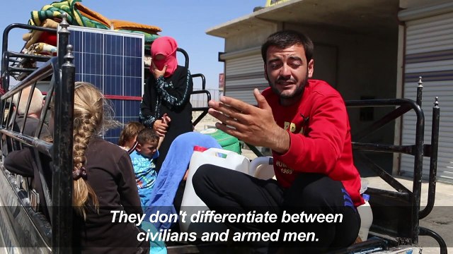 Hundreds flee as Syria, Russia hit rebel stronghold Idlib