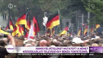 Hamis felvételeket mutatott az ARD egy békés tüntetésről hir