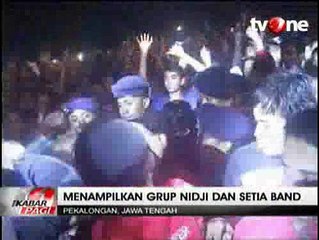 Konser Nidji di Pekalongan Diwarnai Baku Pukul