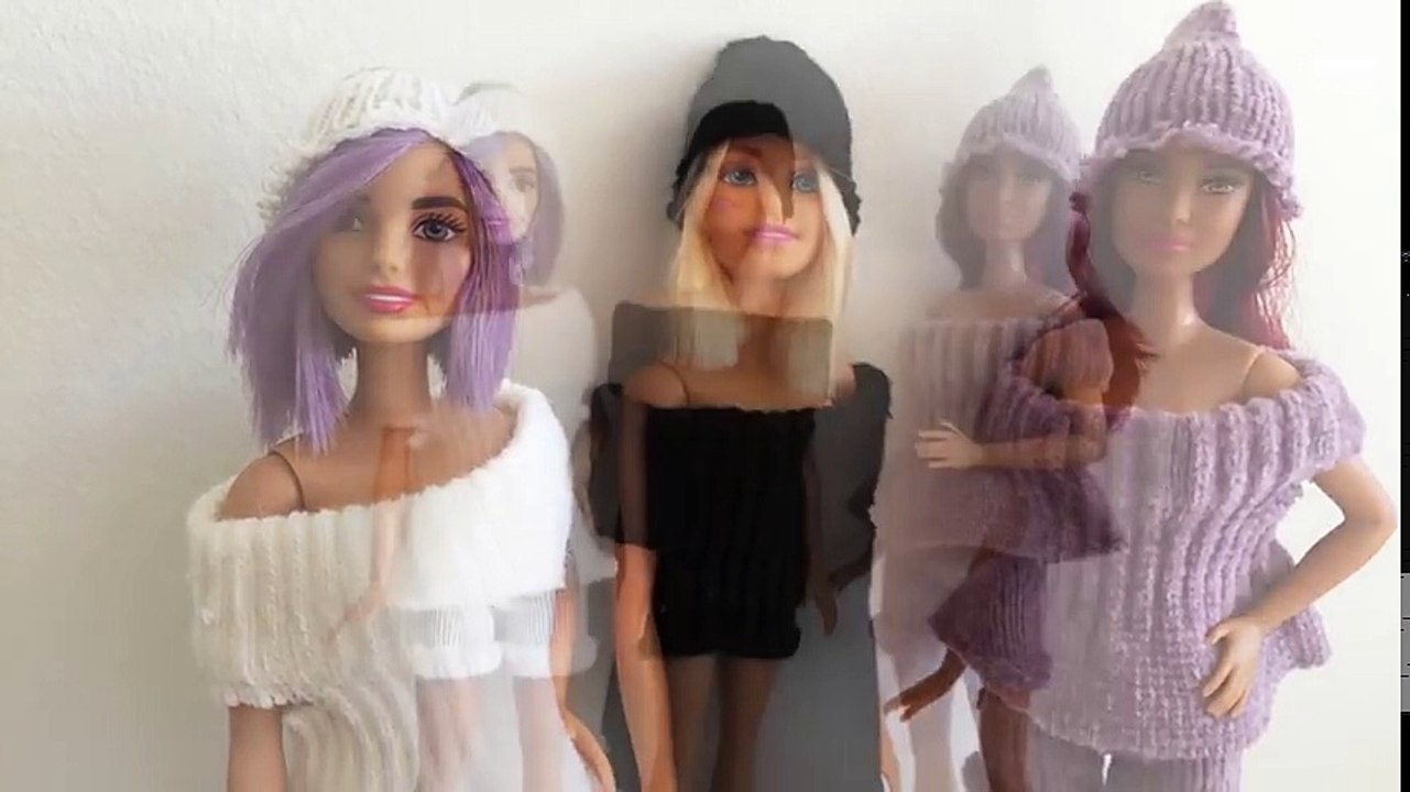 DIY Barbie Clothes With Socks and Glove  Barbie Clothes Tutorial  Very Easy