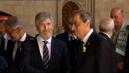 Marlaska y Torra se reúnen en la Junta de Seguridad en medio de la polémica por los lazos amarillos