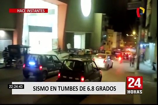Sismo de 6,4 sacudió la región Tumbes este jueves