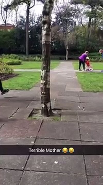 Dog walking fail