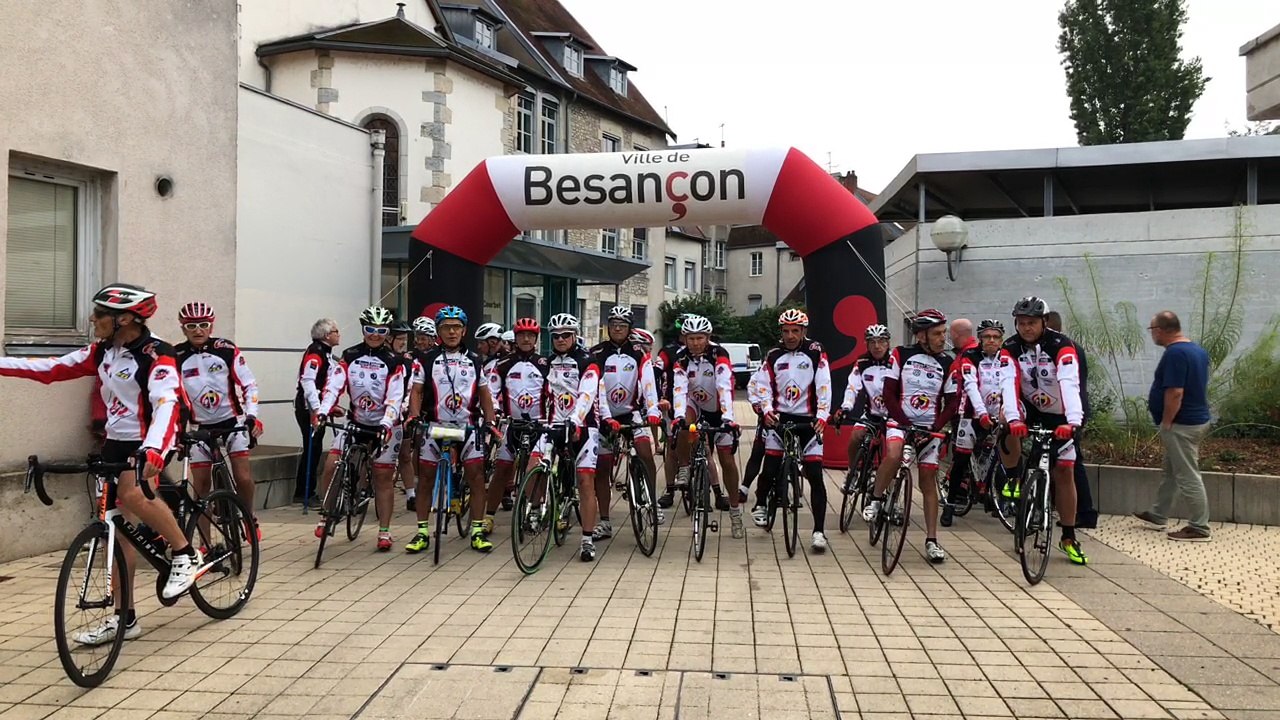 Besançon Départ de la ronde de l'espoir au profit de la lutte contre le cancer