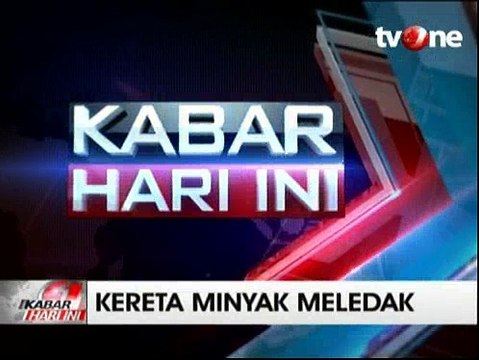 Kereta Pengangkut Minyak Anjlok dan Meledak