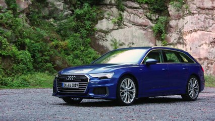 The new Audi A6 Avant Design in Sepang Blue