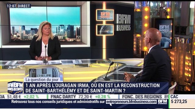 La question du jour: Un an près l'ouragan Irma, où en est la reconstruction de Saint-Barthélemy et de Saint-Martin ? - 06/09
