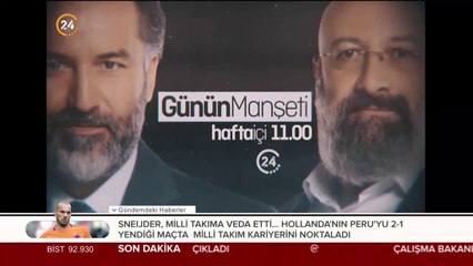 Günün Manşeti hafta içi her gün 24'te