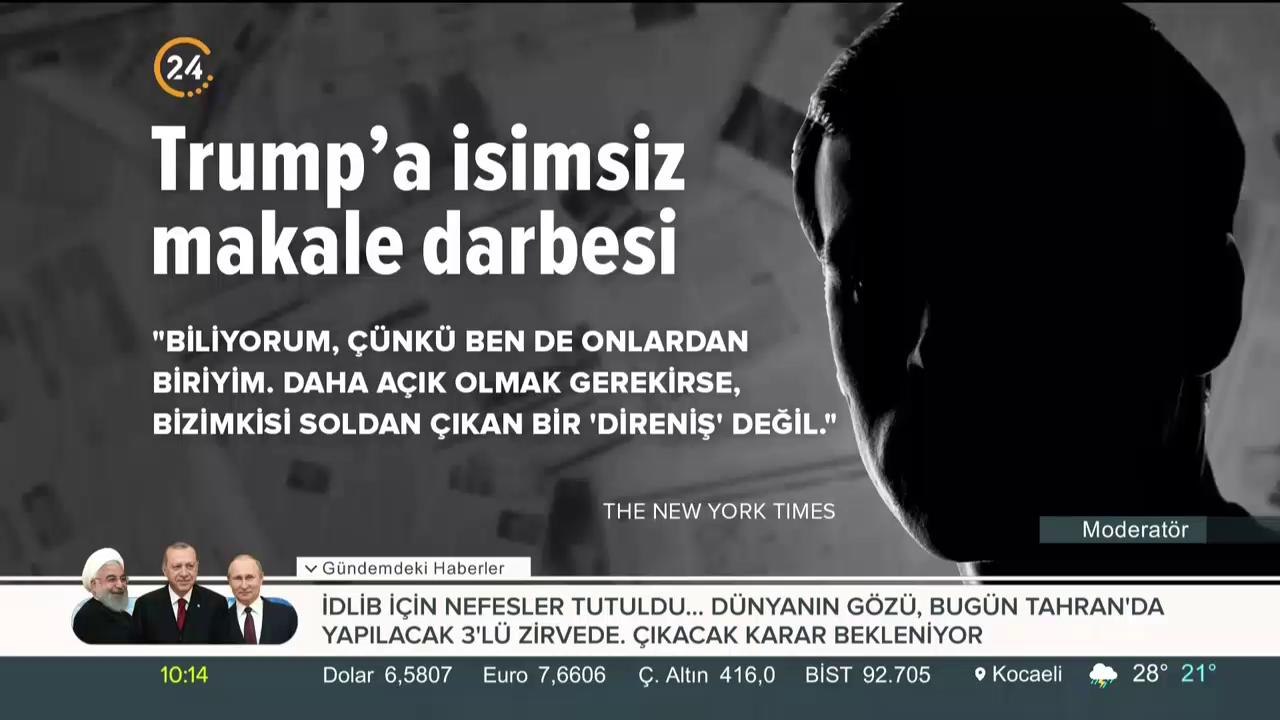 Trump'a karşı isimsiz makale gündemde