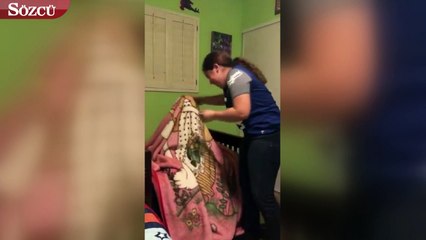 Sihirle görünmez olduğuna inanan çocuğun hüngür hüngür ağladığı anlar