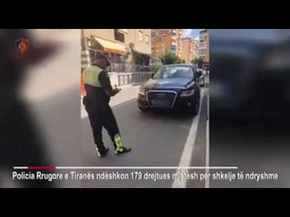 Ora News - Shkelin rregullat e qarkullimit rrugor, ndëshkohen 179 drejtues mjetesh në 48 orë