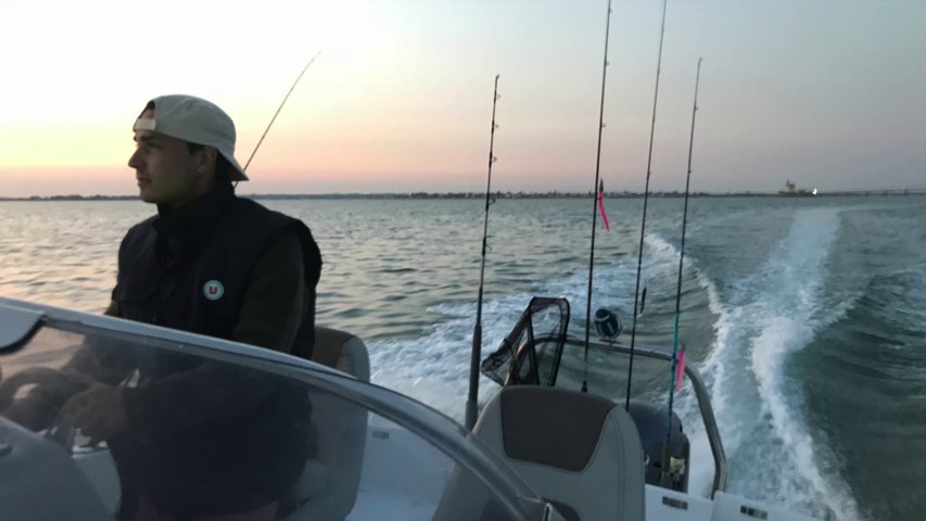 Pêche d'un gros congre - Ile de Ré - Fishing trip August 2018 - Mackerels and conger