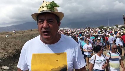 Norberto Chijeb, desde la Bajada del Socorro, en Güímar
