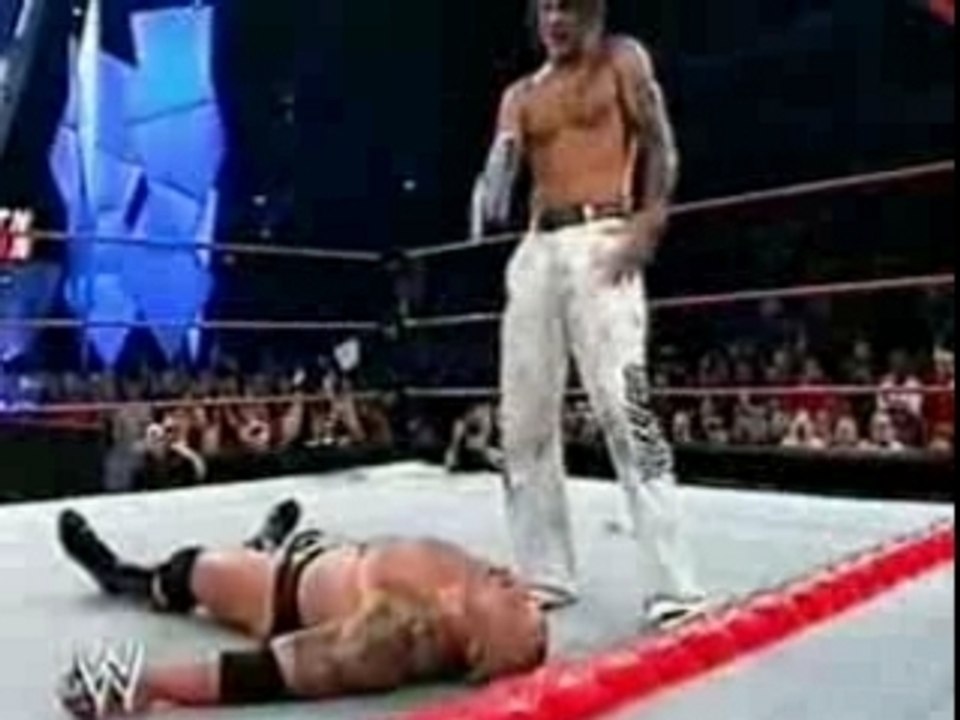 Raw The Rock vs Jeff hardy
