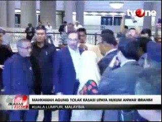 MA Malaysia Tolak Kasasi Pemimpin Oposisi Malaysia