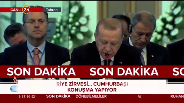 Başkan Erdoğan, Putin ve Ruhani, Tahran'da Suriye zirvesi düzenledi