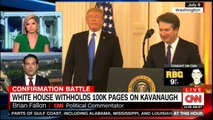 White House withholds 100K pages on kavanaugh. #WhiteHouse #CNN #Kavanaugh
