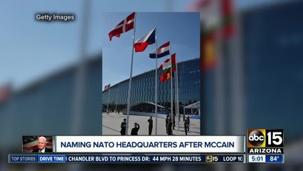 Lawmakers working to name NATO building after Senator McCain