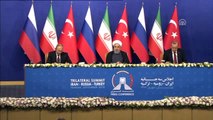 Türkiye-Rusya-İran Üçlü Zirvesi Ortak Basın Toplantısı - Ruhani - Tahran