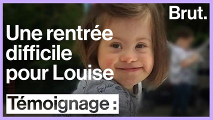 La rentrée à l'école de Louise, atteinte de trisomie 21