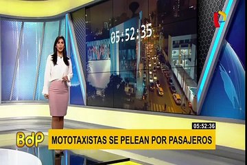 Piura: mototaxistas protagonizan pelea por conseguir pasajeros