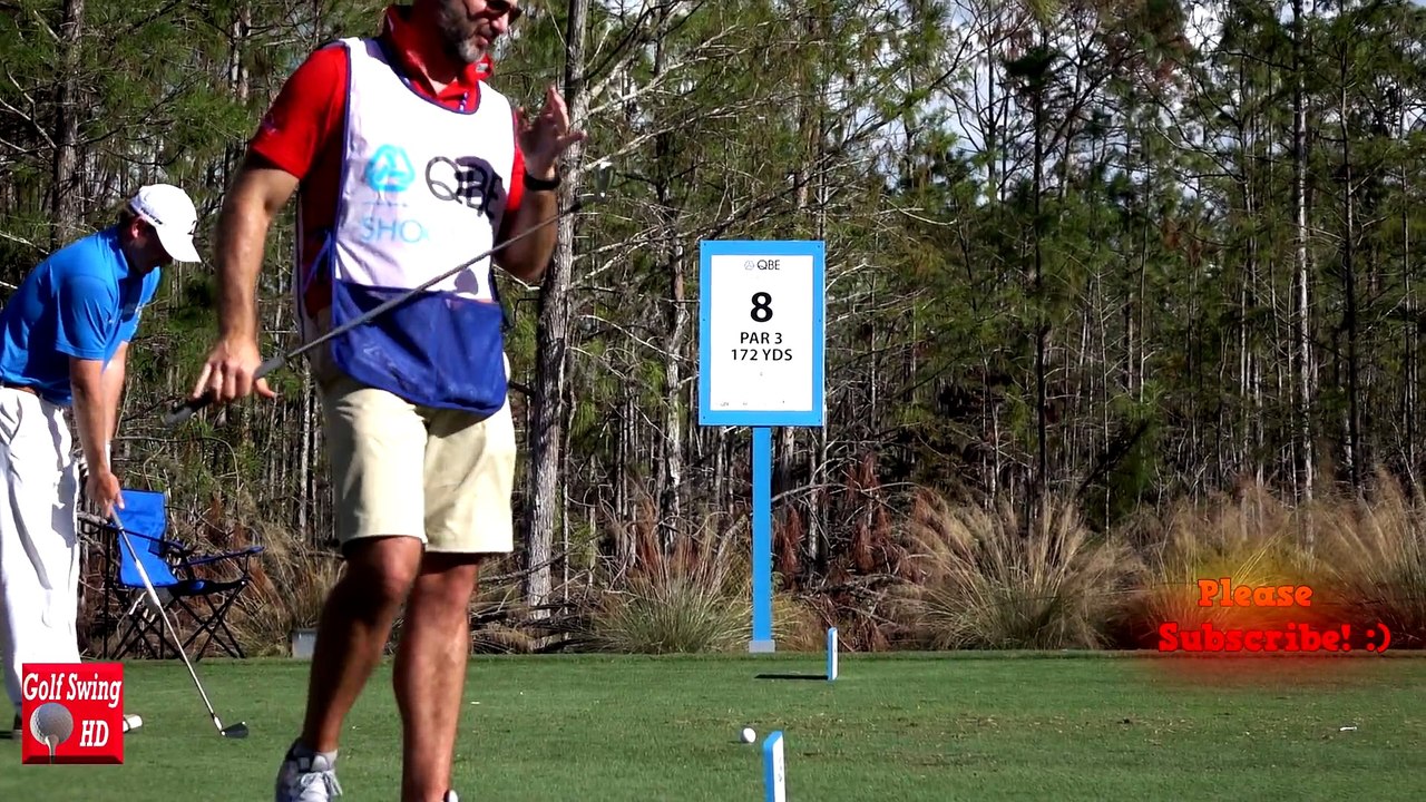 BRANDT SNEDEKER HANDS AT IMPACT SLOW MOTION IRON GOLF SWING 1080 HD