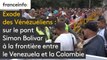 Exode des Vénézuéliens : sur le pont Simon Bolivar à la frontière entre le Venezuela et la Colombie