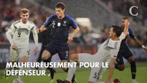 PHOTOS. France-Allemagne : l'impressionnante blessure de Benjamin Pavard, touché à la gorge par un coup de pied