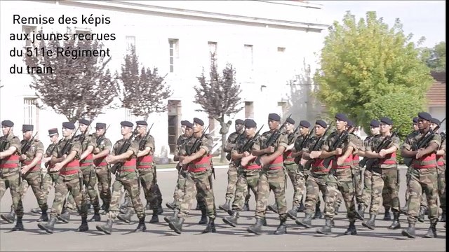 Auxonne : rémise des képis au 511e regiment du train