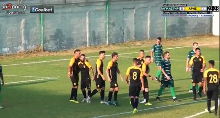 0-1 Thomas Nazlidis AMAZING  Goal - Agrotikos Asteras 0-1 Aris 07.09.2018