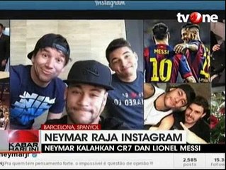 Neymar Jadi Raja Instagram Kalahkan Ronaldo dan Messi
