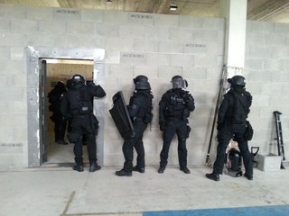 Entraînement des policiers du Raid près de Nancy