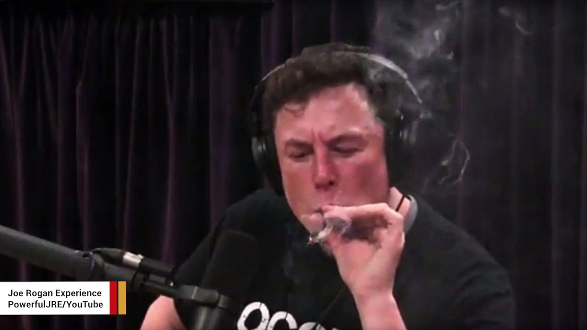 Elon Musk Smokes Weed During Interview