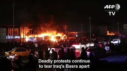 Aftermath of more violent protests in Iraq’s Basra
