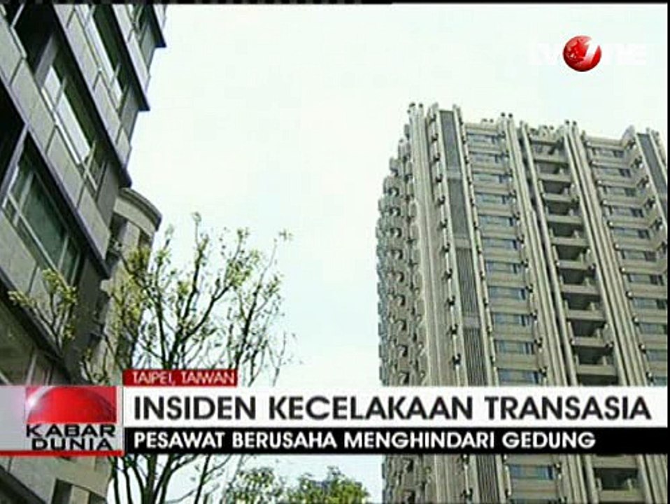 Pesawat TransAsia Ternyata Hindari Gedung Sebelum Jatuh