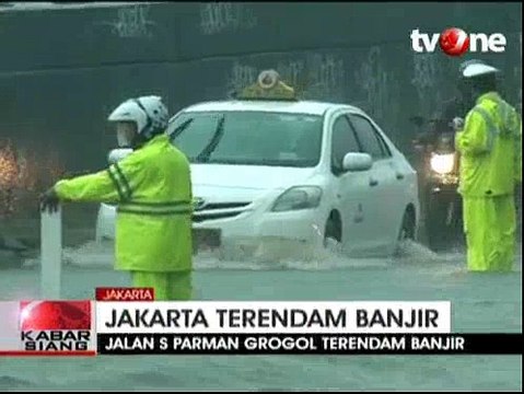 Hujan, Grogol dan Kawasan Industri Pulogadung Terendam Banjir