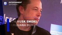 Elon Musk Smokes Marijuana During Live Interview