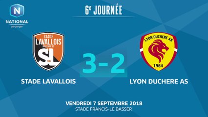 J6: Stade Lavallois - Lyon Duchère AS (3-2), le résumé