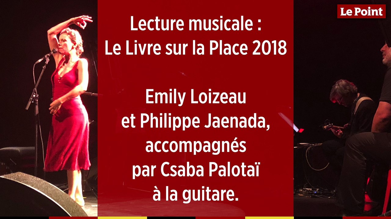 Le Livre sur la Place 2018 : lecture musicale avec Philippe Jaenada et Emily Loizeau