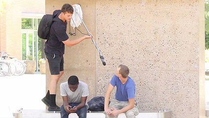 Recording Random Convos With Makeshift Boom Mic