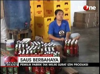 Tak Perpanjang Surat Izin Produksi, Pabrik Saus Ditutup