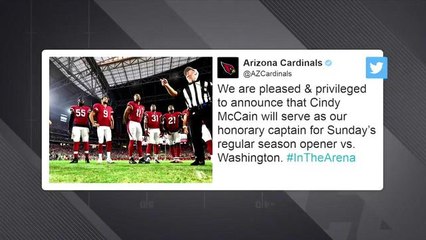 Cindy McCain to serve as honorary captain for Cardinals on Sunday