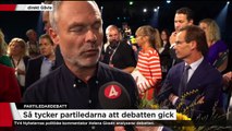 Så gick debatten - hör partiledarna själva - Nyheterna (TV4)