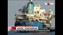 Cuaca Buruk, 2 Kapal Tanker Terdampar di Pangandaran