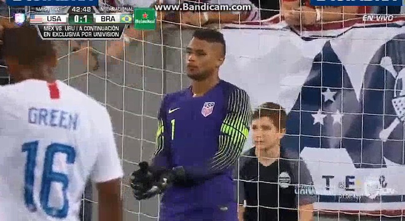 Neymar Penalty Goal HD - USA 0-2 Brazil 08.09.2018