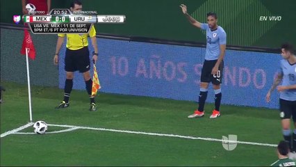 Jose Gimenez Goal HD - Mexico 0-1 Uruguay - International Friendly 8/09/2018